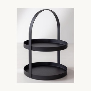 New Arrival Metal Two Tier <b>Cake</b> Pastry Serving Stand New Design Customized Dessert Display Stand For <b>Wedding</b> Use - Product Image 4