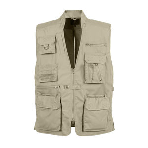 Gilet de chasse personnalisé Upland, orange vif, camouflage beige, anti-épines, gilet de chasse, gilet de tir en plein air - Product Image 5
