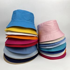 Sombrero de Pescador con Logotipo Personalizado, Unisex, de Algodón, Color Sólido, Casual, de Verano, para Adultos, 56-58CM, Impresión en el Panel Frontal - Product Image 4