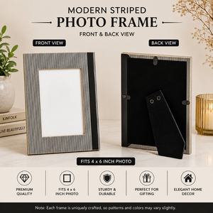 Handcrafted <b>Black</b> Bone Inlay 4x6 <b>Photo</b> <b>Frame</b> Decorative Wooden Picture <b>Frame</b> for Tabletop Display Luxury Home, Hotel Decor Gift - Product Image 2