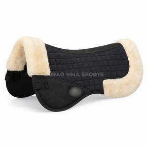 BURAQ MMA SPORTS BRQ-SAD - Almohadillas de Montar Ligeras OEM de Lona Teñida Lisa con Relleno de Poliéster y Forro Polar - Product Image 3