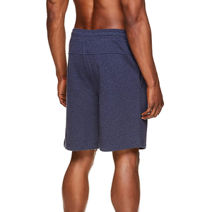 Shorts Bermuda en Coton Gris Uni pour Homme, Taille Mi-Haute avec Cordon de Serrage, Élastique à la Taille, Décontracté, Respirant, Poches Tricotées - Product Image 3