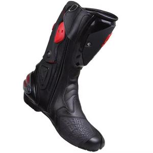 Motorcycle Riding <b>Boots</b> Armored Leather Biker <b>Boots</b> Side Zipper Anti Slip Sole Touring Motorbike <b>Boots</b> For Men Women - Product Image 5
