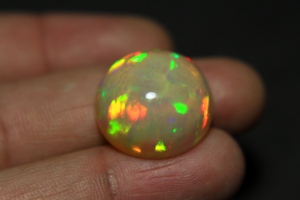Honeycomb Petter Opal Cabochon 20.5x10.5mm Natural Ethiopian Welo Multi Color Brilliant Cut 24 Carat Super Fine Quality Gemstone - Product Image 4