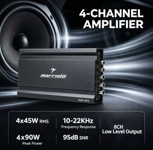 Amplificateur audio de voiture mono DSP-AP3 classe AB 45W par canal avec égaliseurs pour revendeurs de stéréos automobiles - Product Image 1