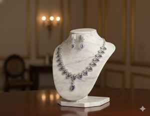 Ensemble de colliers en laiton de créateur pour femmes, avec boucles d'oreilles résistantes à la rouille, pour tenues de fête, style décontracté et accessoires de mode (vente en gros) - Product Image 5