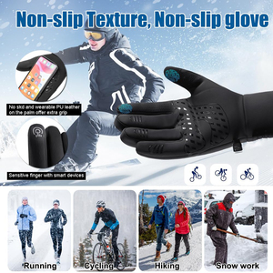 Factory Made Windproof Thermal Winter <b>Gloves</b> <b>Touchscreen</b> Windproof Cold Weather Work For Outdoor Cycling Unisex Winter <b>Gloves</b> - Product Image 5