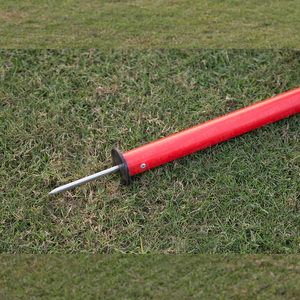 Poste de Entrenamiento de Fútbol Rojo, Obstáculo de Agilidad, Poste de Slalom con Resorte, Ejercicios de Velocidad, Equipo de Entrenamiento para Práctica en Campo - Product Image 3