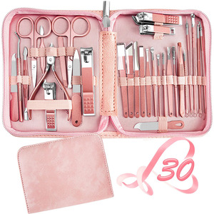 Professional Manicure Kit Stainless Steel <b>Nail</b> Care <b>Set</b> For Men & Women Premium Manicure Kit With <b>Nail</b> Clippers Cuticle Trimmer - Product Image 1