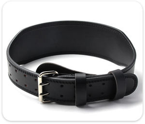 Cinturón de Gimnasio Personalizado de Cuero Vacuno Transpirable con Hebilla Ajustable para Ejercicio y Entrenamiento Corporal, Cinturón de Gimnasio Resistente de Alta Calidad - Product Image 3