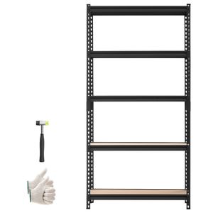 Étagères de garage à 5 niveaux, capacité de 3000 lb, étagère utilitaire en métal robuste, unité de rangement réglable à 5 niveaux - Product Image 1