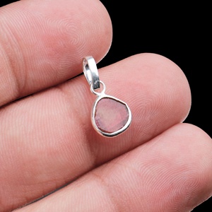Pendentif en tourmaline serti clos, argent sterling 925, pierre précieuse facettée, fait main, style tendance, certifié GIA, bijoux pour femme - Product Image 4
