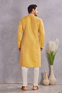 Best Selling Wedding Party Casual Wear Pure Cotton <b>Men's</b> Traditional Simple Quick Dry Breathable Regular Fit <b>Kurta</b> Available - Product Image 2