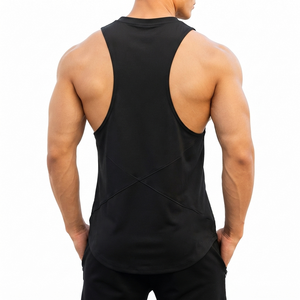 <b>Mens</b> Stringer <b>Singlet</b> Gym Workout Tank Top Lightweight Breathable Comfortable Sports Fitness Training Bodybuilding Activewear - Product Image 2
