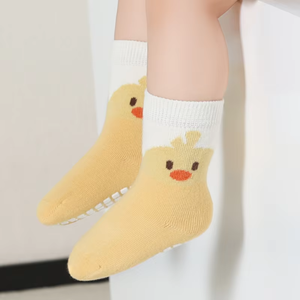 Chaussettes pour bébé en coton épais respirant antidérapant avec logo personnalisé pour garçons et filles de 0 à 3 mois et de 6 à 12 mois - Product Image 5