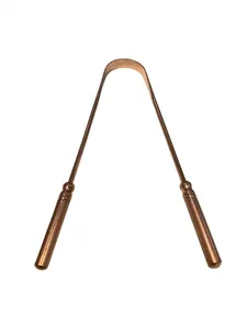 Reusable Copper Tongue Cleaner Eco Friendly <b>Tool</b> for Bacteria Removal Fresh Breath and Oral Hygiene at Wholesale Price - Product Image 5