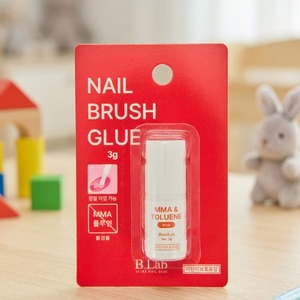 [K-ESSENTIALS] Colle pour faux ongles 3g à appliquer au pinceau, fixation rapide, longue tenue, colle professionnelle pour ongles à presser - Product Image 1