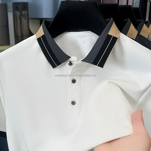 Polo pour homme à manches courtes, décontracté, en coton - Product Image 2