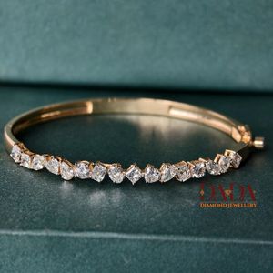 Statement Multi Shape Diamond <b>Bracelet</b> for Women Lab Grown Diamond Designer Jewelry Wedding Anniversary Present - Product Image 1