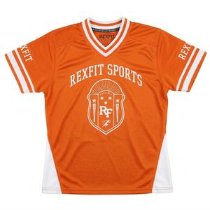 เสื้อยืดเจอร์ซีย์ผ้าฝ้ายคุณภาพสูง 100% แขนสั้นลำลองสำหรับผู้ชาย เสื้อกีฬา  ไซส์ใหญ่พิเศษ ระบายอากาศได้ดี  โลโก้ด้านหน้า  รับสกรีนลายตามสั่ง - Product Image 1