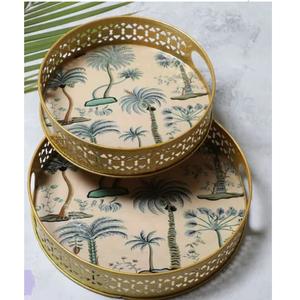 Bandeja Metálica de Alta Calidad para Cocina y Catering, para Servir Frutos Secos, Dátiles y Chocolate, Bandeja Esmaltada de Excelente Calidad - Product Image 3