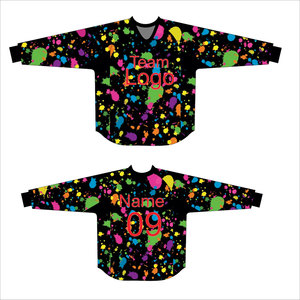 Maillot de paintball personnalisé OEM, thème gothique démoniaque, logo d'équipe personnalisé, nom, numéro, impression intégrale, vêtements de sport - Product Image 6
