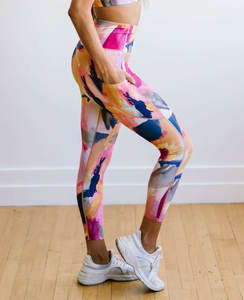 Wholesale <b>Women</b> High Waist Seamless Sports Fitness Pants Sexy Gym Yoga Spandex / <b>Nylon</b> Leggings - Product Image 5