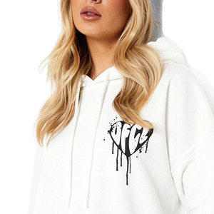 Sudadera Extra Grande Personalizada con Hombros Caídos para Mujer, 100% Algodón Felpa, Estilo Ligero para Invierno y Otoño, Mangas Completas - Product Image 3