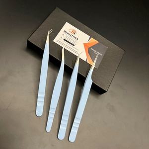 แหนบขนตาปลอมสีฟ้าคงทนแหนบยึดขนตาแบบโค้งแยกได้อย่างแข็งแรงและสมบูรณ์แบบ - Product Image 5