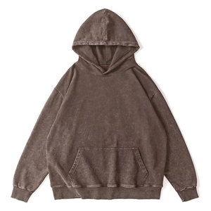 Sudadera con capucha extragrande para hombre, estilo acid wash, con logo impreso, estilo streetwear, sudaderas con capucha acid wash para hombre - Product Image 6
