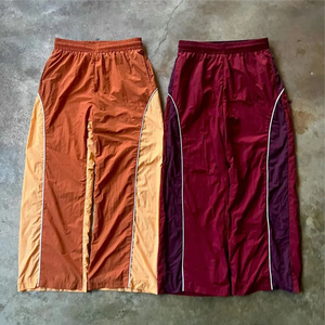 Pantalon cargo technique en nylon personnalisé pour homme, coupe ample, style parachute, avec plusieurs poches, pour l'extérieur, grandes tailles - Product Image 3