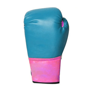 Guantes de Boxeo Personalizados con Logotipo Blanco y Rosa para Mujer, Equipo de Entrenamiento de Cuero PU, Guantes de Boxeo con Diseño Geométrico Impreso para Mujer, Sparring - Product Image 2
