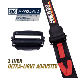 Ceinture de sécurité de course ultra-légère réglable de 3 pouces, brevetée ADB 02, en acier S50C, conforme à la norme FIA 8853 2016, fabrication OEM/ODM à Taïwan - Product Image 4