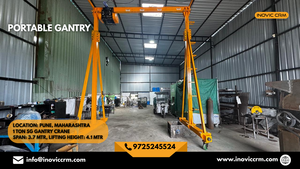 เครนแบบพกพา INOVIC CRM ขนาด 1 ตัน ถึง 5 ตัน พร้อมรอกไฟฟ้าสำหรับงานอุตสาหกรรม - Product Image 2