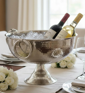 Porte-bouteille tendance de qualité supérieure en argent antique pour hôtels, avec logo personnalisé et fonction de refroidissement - Product Image 1