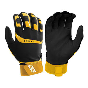 Guantes de Bateo TPR Resistentes a Impactos con Logotipo Personalizado, Palma de Cuero Genuino de Primera Calidad, Alta Destreza, Transpirables, para Entrenamiento, Tallas XL y XXL - Product Image 1
