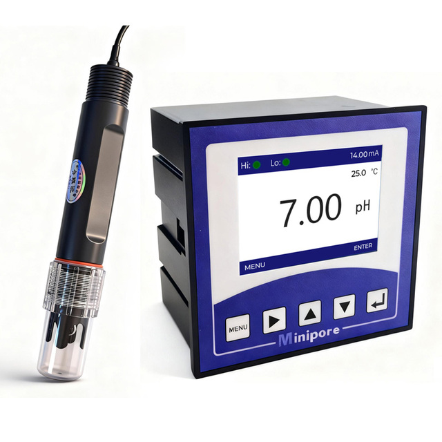 Online pH Meter Acidity Meter pH Value Sensor Controller Tester Detector Electrode Industrial Water Quality ORP Probe