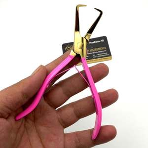 Pink Gold Custom Logo <b>Hair</b> Extension Pliers Microbeads Removal Pliers 5.5 Inches Custom Logo Stainless Steel - Product Image 6