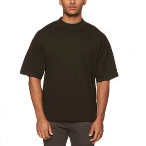 T-shirt pour homme en coton 100% - Nouveau modèle d'été - Blanc uni - Tricoté - Col rond - Manches courtes - Coupe ample - Séchage rapide - Impression numérique - Product Image 5