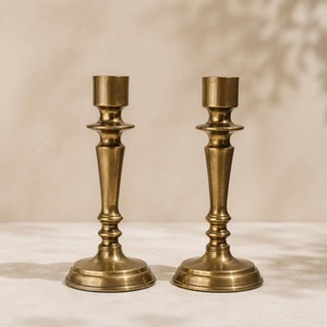 Premium <b>Brass</b> Candle <b>Holder</b> for Home Shelf Display Spiritual Occasion Table Styling with Lasting Decorative Grace - Product Image 5