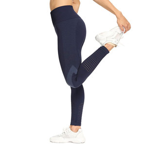 Leggings de fitness pour femmes et adolescentes, taille mi-haute, impression par sublimation personnalisée, antibactériens, respirants, en polyester/coton - Product Image 1