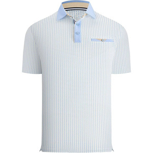 Camisa de Golf para Hombre con Estampado de Ancla Náutica, Diseño Costero Oceánico, Estilo Marinero, Cuello Deportivo, Jersey Atlético de Alto Rendimiento - Product Image 1