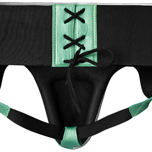 Protège-entrejambe entièrement personnalisable de haute qualité en cuir de vachette de première qualité, avec lacets et rembourrage épais à 4 couches, pour l'entraînement de boxe - Product Image 5
