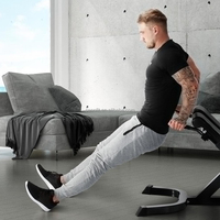 Chaise romaine Hyperextension Bench Machine d'extension du dos réglable et équipement d'exercice polyvalent du bas du dos pour la salle de sport à domicile