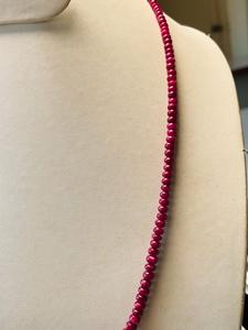 Natural Red <b>Ruby</b> <b>Necklace</b> Non Heated Non Treated 117.56 CTS 4.5-5 MM 19 Inch IGI Certified Premium Quality Gemstone Jewelry - Product Image 5
