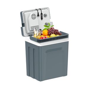 Nevera y Calentador Eléctrico Portátil con Asa de 26.5 Cuartos/25L, Refrigerador Termoeléctrico para Vehículos y Camiones con 110V AC - Product Image 1