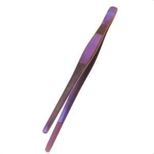 Pinzas de Cocina de Acero Inoxidable Color Púrpura, Utilizadas para Emplatar, Ideales para Chefs, Precisión Recta para Decorar y Emplatar Alimentos - Product Image 1