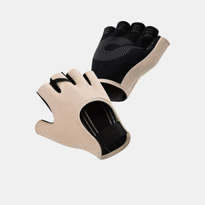 <b>Half</b> Finger Gym Gloves PU Leather Weight Lifting Training Unisex Breathable Non <b>Slip</b> Fitness Wrist Support - Product Image 5