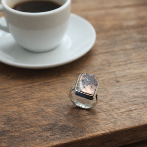 Natural Copper Dolomite Gemstone <b>Ring</b> 925 Sterling Silver Rose Gold Yellow Gold Plated Vintage <b>Statement</b> Jewelry Gift Women <b>Ring</b> - Product Image 5