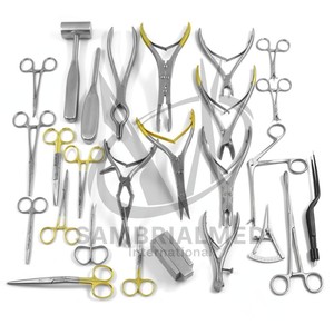 Ensemble d'instruments de rhinoplastie Sambrialmed International Silver, 67 pièces, instruments chirurgicaux en acier inoxydable allemand ENT, CE - Product Image 4